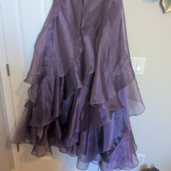 ELEGANT Strapless Sequin 2 PC Dress | 12 | Mini & Overskirt | EUC | PROM READY - Picture 8 of 12